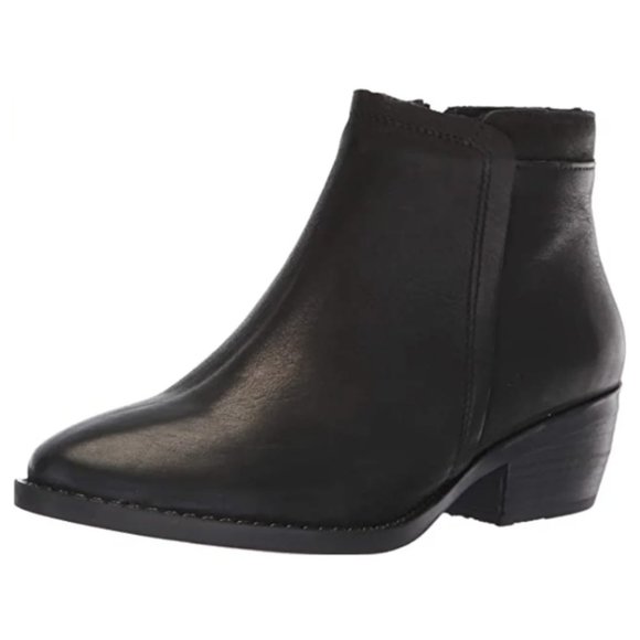 Eric Michael Shoes - NEW Eric Michael Women Hayley Black Above Ankle Zip Bootie Lined Low Block Heel